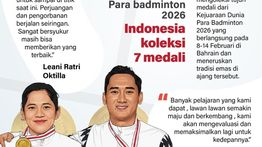 Infografik: Indonesia Koleksi 7 Medali di Kejuaraan Dunia Para Badminton 2026
