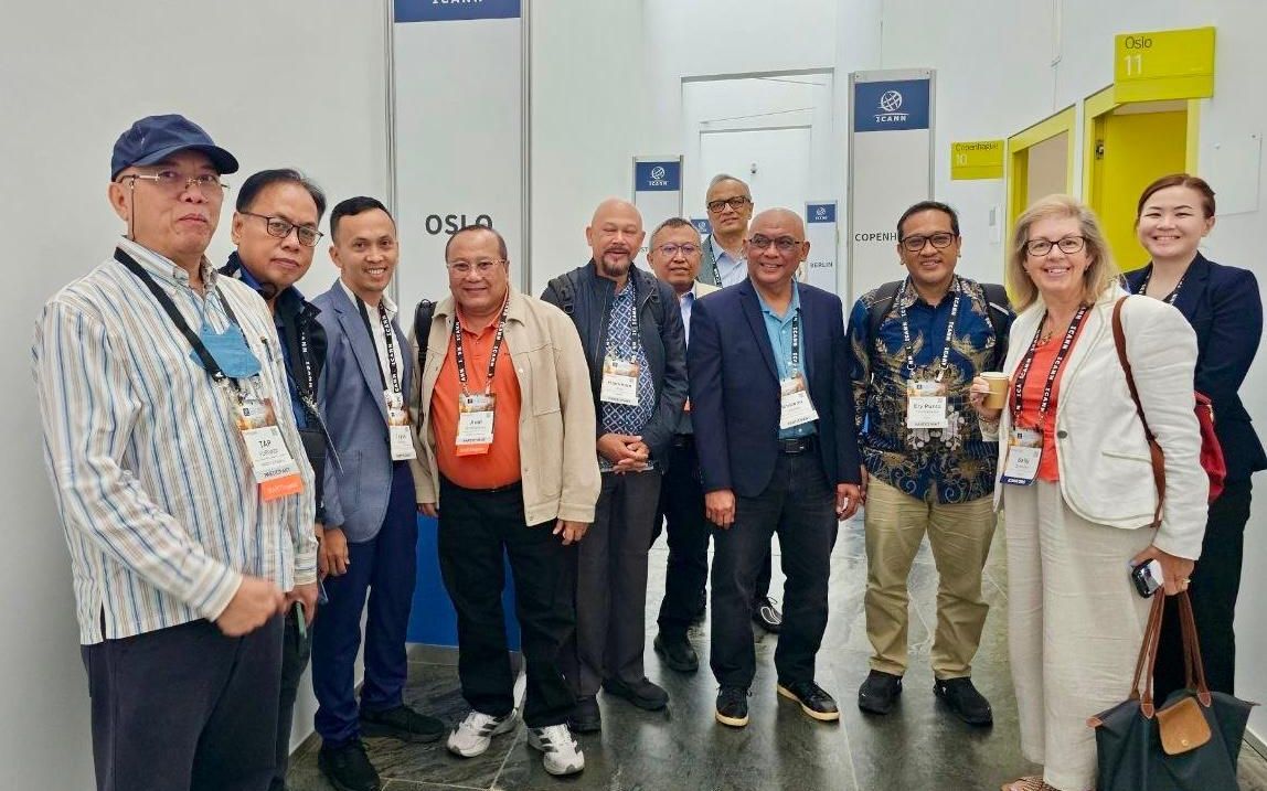VP ICANN Asia Pacific, Samiran Gupta menerima delegasi Indonesia yang dipimpin Prof Hammam Riza (Pandi) dan Direktur Pengawasan Komdigi, Teguh Arifiyanto dan pengurus Pandi lainnya. <b>(Istimewa)</b>