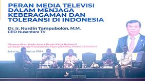 Presiden Komisaris NT Corporation Dr. Ir. Nurdin Tampubolon, M.M., menyampaikan pentingnya peran media massa dalam menjaga keberagaman dan toleransi di Tanah Air.