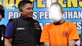 Polisi berhasil menangkap HA (33) setelah memukul HL (49) hingga tewas gegara melakukan pelecehan seksual terhadap kekasihnya dengan memegang dada.