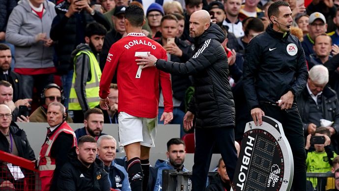 Cristiano Ronaldo dan Erik Ten Hag