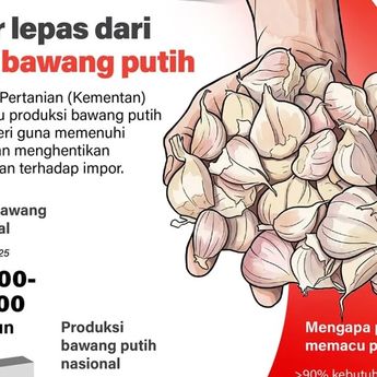Infografik: Kementan Pacu Produksi Bawang Putih untuk Kurangi Ketergantungan Impor