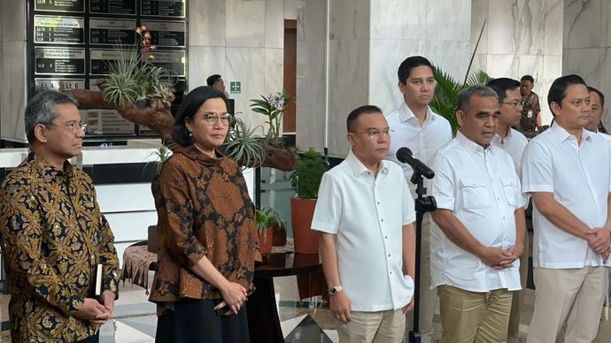 Gugus Tugas Sinkronisasi Prabowo-Gibran bertemu Menkeu Sri Mulyani