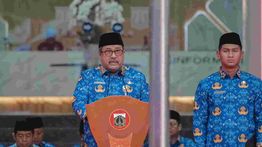 Rano Karno Pimpin Upacara Peringati Hari Sumpah Pemuda di Balai Kota