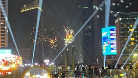 Dinas Perhubungan DKI Jakarta menyiapkan rekayasa lalu lintas untuk mendukung perayaan Malam Puncak HUT ke-499 Jakarta di Bundaran HI.