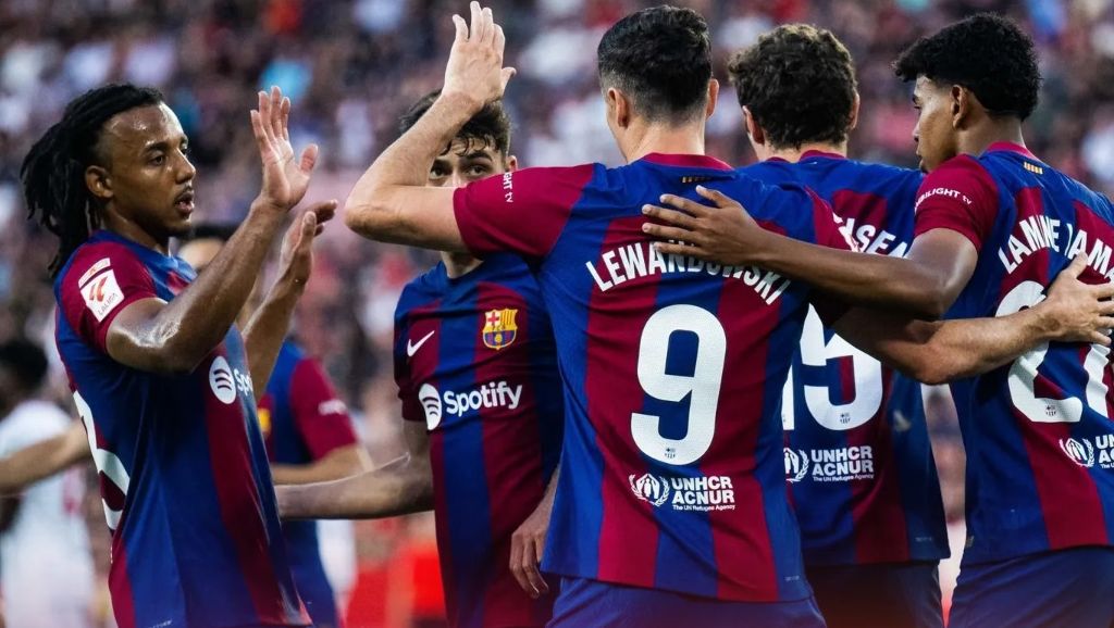 Barcelona menang 2-1 atas Sevilla di La Liga 2023/2024 <b>(Barcelona FC)</b>