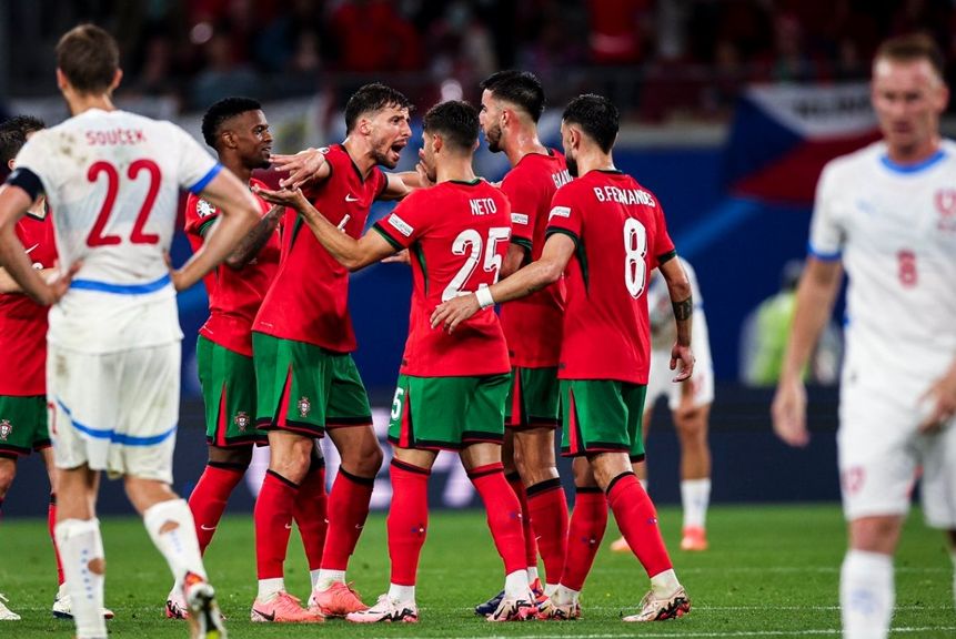 Timnas Portugal menang 2-1 atas Republik Ceko di Euro 2024 <b>(Twitter Timnas Portugal)</b>