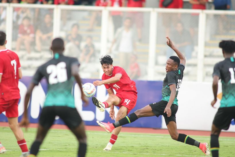Rafael Struick coba saat uji coba melawan Tanzania <b>(dok PSSI)</b>