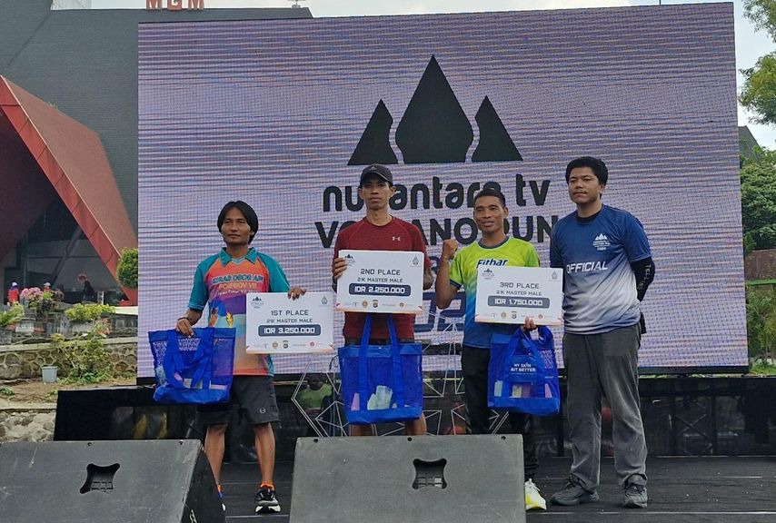 Pemenang 21 K Masters ajan Nusantara TV Volcano Run by Ambarrukmo 2024.  <b>(NTVnews)</b>