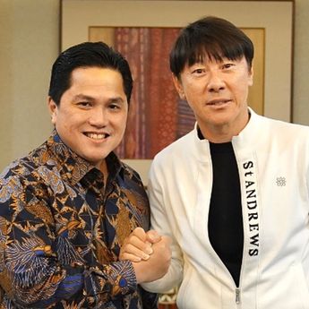 Erick Thohir Umumkan Shin Tae-yong Tetap Bertahan di Timnas Indonesia