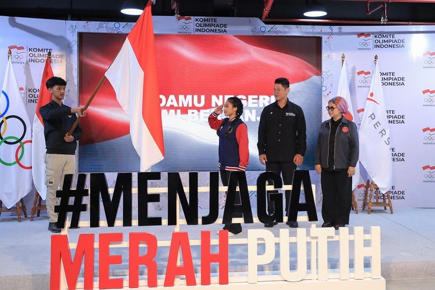 Atlet senam Tim Indonesia, Rifda Irfanaluthfi jalani pemusatan latihan di Heerenven, Belanda <b>(NOC)</b>