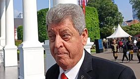 Dubes Palestina untuk Indonesia menghadiri peringatan HUT ke-80 RI di Istana Merdeka.