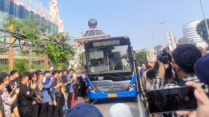 Bus Transjabodetabek rute Bogor-Blok M