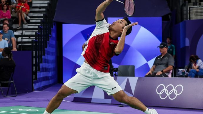 Anthony Ginting kandas di fase grup nomor tunggal putra Olimpiade Paris 2024.