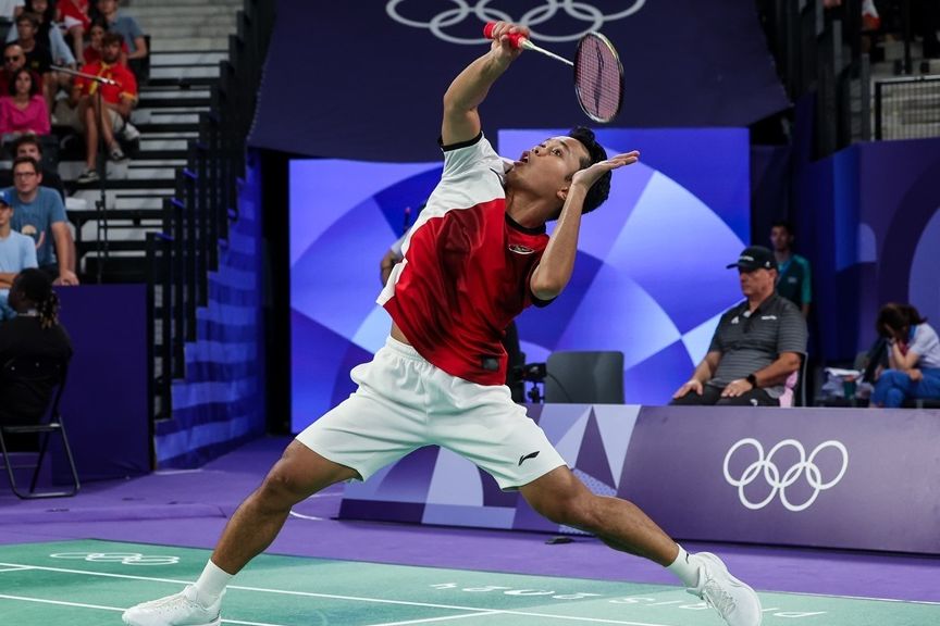 Anthony Ginting kandas di fase grup nomor tunggal putra Olimpiade Paris 2024. <b>(PBSI)</b>