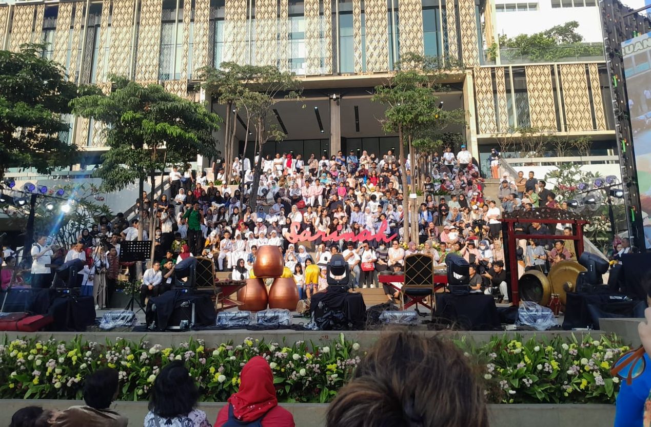 Ruang Seni Siswa di Anjungan Sarinah <b>(NTVNews.id/ Adiansyah)</b>