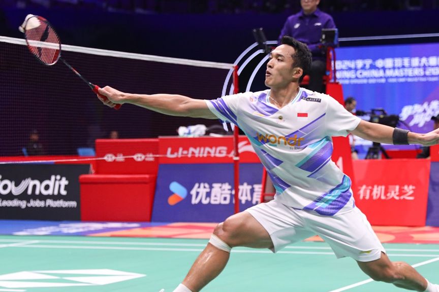 Jonatan Christie melaju ke babak perempat final China Masters 2024 <b>(PBSI)</b>