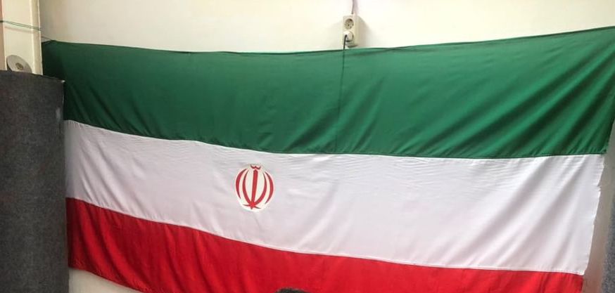 Bendera Iran <b>(Deddys Setiawan/ NTVnews.id)</b>