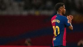 Ansu Fati tidak masuk dalam rencana pelatih Barcelona, Hansi Flick. 