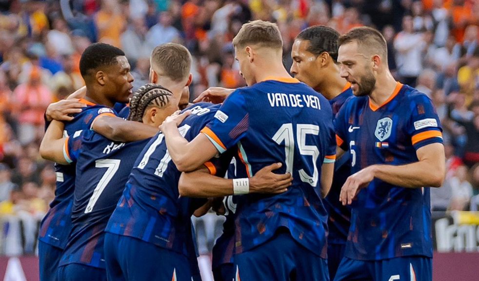 Belanda lolos ke semifinal Euro 2024 usai mengalahkan Turki 2-1, Minggu (7/7/2324).  <b>(Akun X KNVB)</b>
