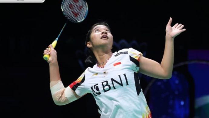 Ester Nurumi menjadi penentu langkah Indonesia ke semifinal Uber Cup 2024. (dok PBSI)