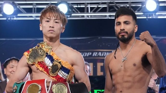 Naoya 'The Monster' Inoue menang TKO atas petinju Amerika Serikat, Ramon Cardenas, Sabtu (3 Mei 2025).