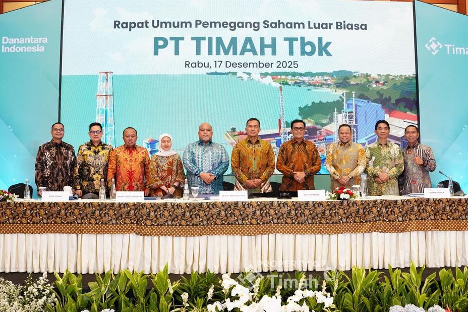 PT Timah Tbk menyetuju memberhentian Andi Seto Gadhista Asapa dan mengangkat Ratih Mayasari sebagai Direktur SDM dalam Rapat Umum Pemegang Saham Luar Biasa (RUPSLB), Rabu 17 Desember 2025.