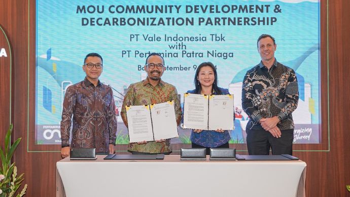 PT Pertamina Patra Niaga bersama PT Vale Indonesia Tbk kerja sama sediakan bahan bakar ramah lingkungan pemanfaatan produk Hydrotreated Vegetable Oil (HVO)