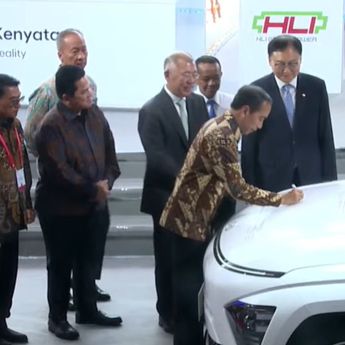 Jokowi Resmikan Pabrik Baterai EV dan Mobil Listrik Kona Buatan Indonesia