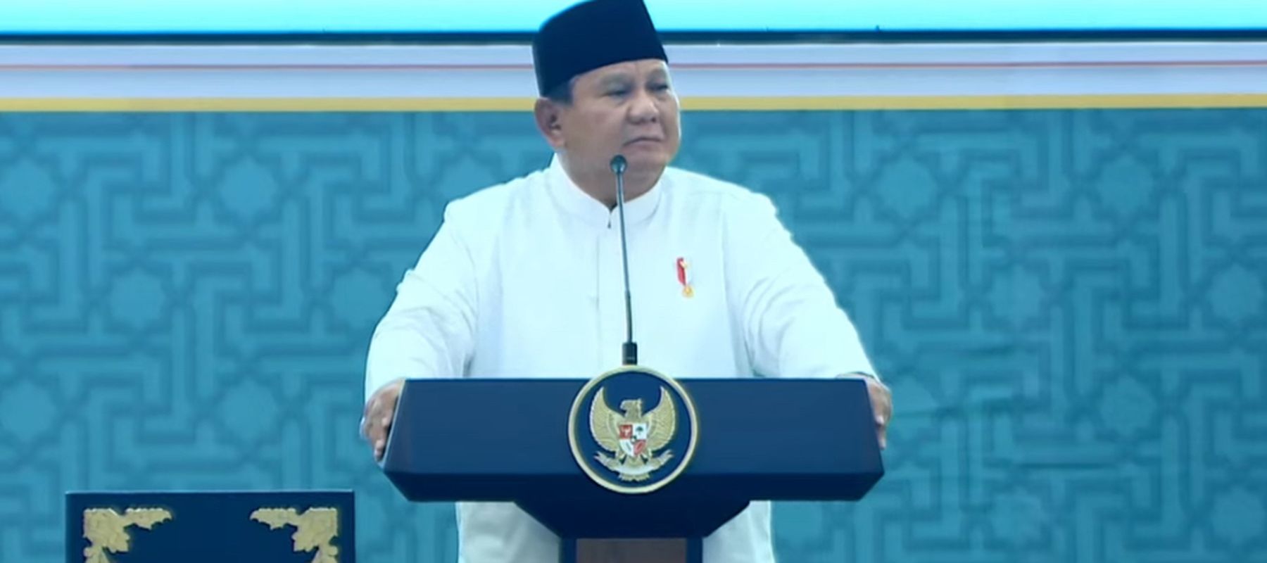 Prabowo Subianto di Pentupan Muktamar NU