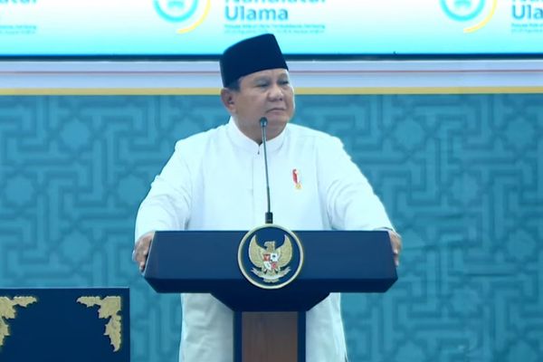 Prabowo Subianto di Pentupan Muktamar NU