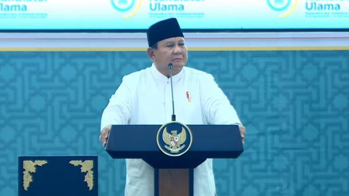 Prabowo Subianto di Pentupan Muktamar NU