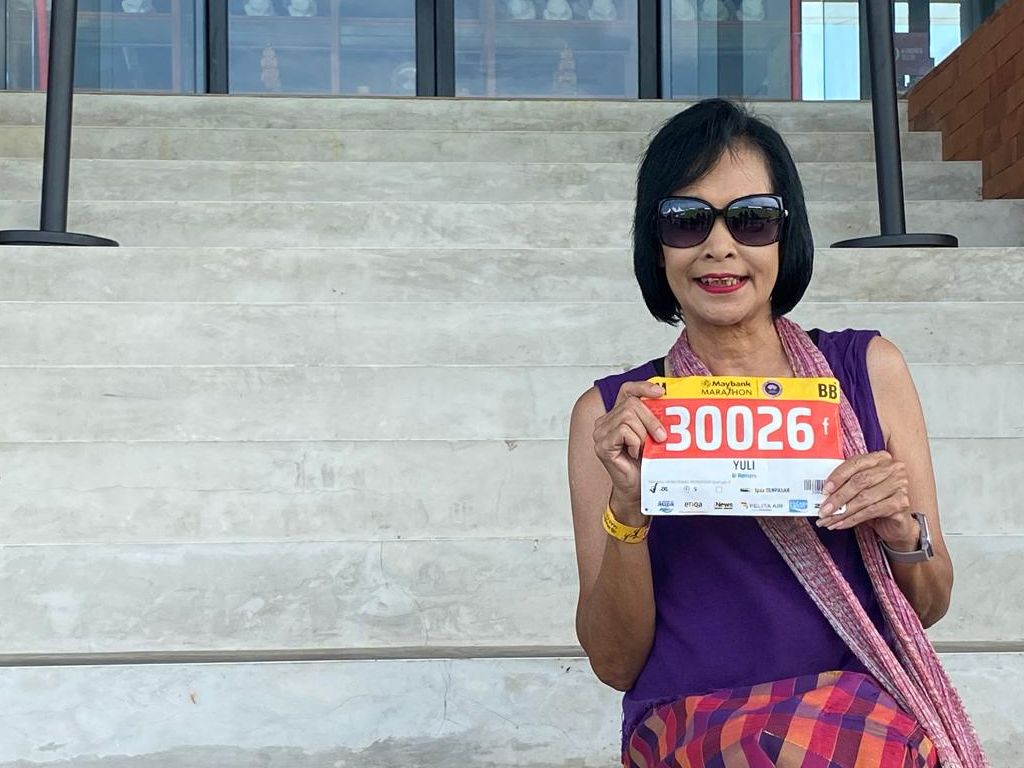 Yuli, salah seorang peserta Maybank Marathon 2024 <b>(NTVnews.ic)</b>