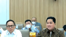 Menteri Badan Usaha Milik Negara (BUMN) Erick Thohir mengeluhkan anggaran kementeriannya yang menurun saat Rapat Kerja (Raker) dengan Komisi VI DPR RI.
