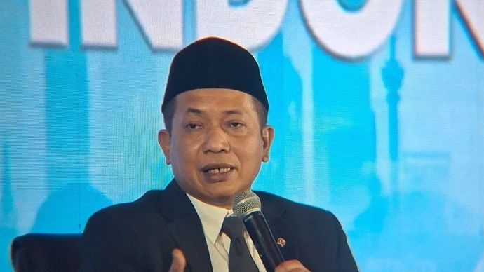 Menteri Koperasi (Menkop) Ferry Juliantono menjadi pembicara dalam acara 1 Tahun Pemerintahan Prabowo-Gibran di Jakarta, Kamis, 16 Oktober 2025. (ANTARA/Aji Cakti)