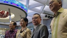 Wakil Ketua DPR RI Sufmi Dasco Ahmad menyambangi kantor Bursa Efek Indonesia (BEI), Jakarta Selatan, Selasa 19 Mei 2026.
