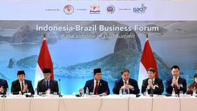 Presiden Prabowo Subianto mempercayakan Hashim Djojohadikusumo untuk berdialog dengan pengusaha Brasil di Indonesia-Brazil Business Forum.