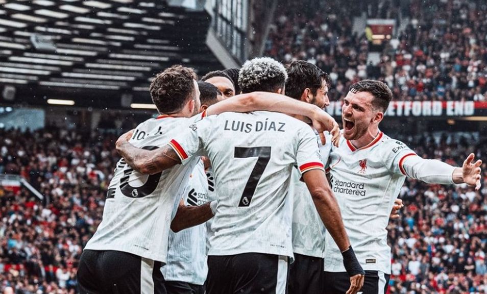 Liverpool pesta gol ke gawang Manchester United, Minggu (2/9/2024). <b>(Instagram Liverpool)</b>