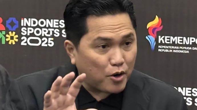 Menpora targetkan deregulasi 191 Permenpora tuntas Maret 2026 Menteri Pemuda dan Olahraga Erick Thohir dalam konferensi pers Indonesia Sports Summit 2025 di Indonesia Arena, Jakarta, Sabtu, 6 Januari 2025