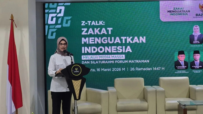 Pelaksana Tugas (Plt) Deputi IV Badan Komunikasi Pemerintah (Bakom) RI Adita Irawati dalam diskusi bertajuk 