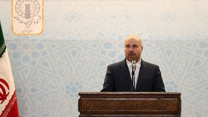 Ketua Parlemen Iran Mohammad-Bagher Ghalibaf. ANTARA/Anadolu/aa.