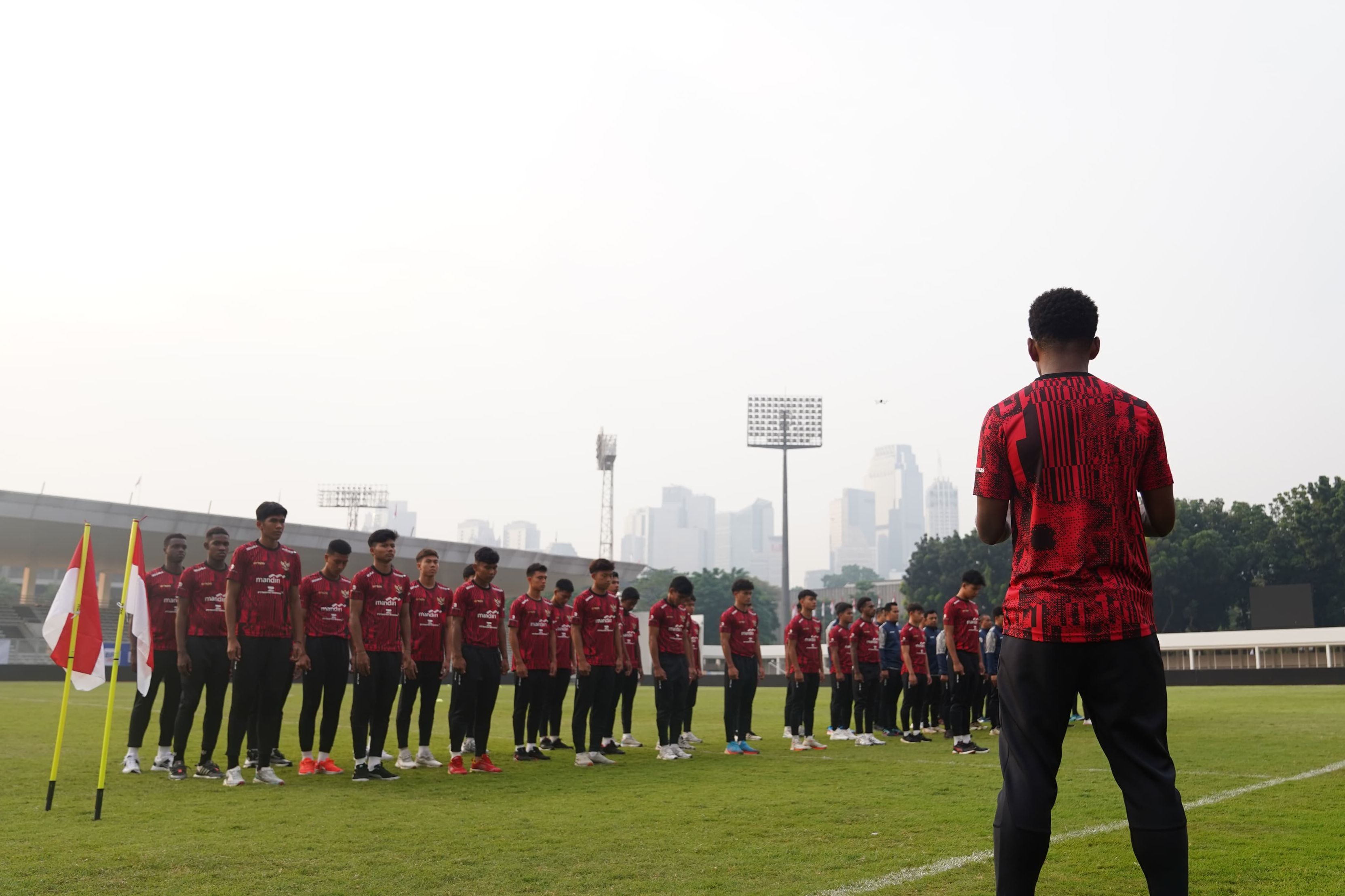 Timnas Indonesia U-20 menggelar upaca peringatan HUT RI ke-79 <b>(PSSI)</b>