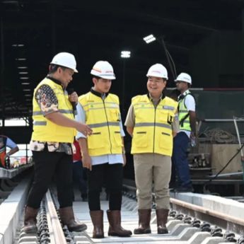 Gibran Tinjau Proyek LRT Velodrome-Manggarai, Target Selesai Tepat Waktu Agustus 2026