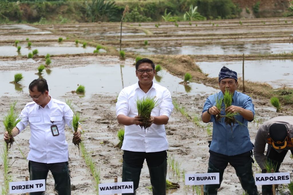 Wamentan Sudaryono jelaskan pentingnya cetak sawah 3 juta hektare di Indonesia/Ist