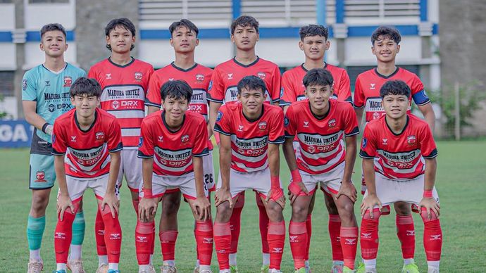 Madura United U-16 lolos ke babak semifinal EPA Elite Pro Academy 2024/2025.