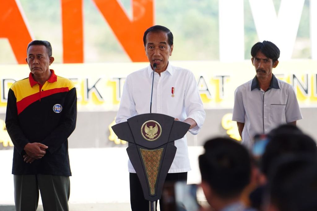 Presiden Jokowi resmikan bendungan Margatiga senilai Rp846 miliar