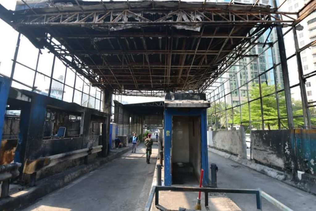Jasa Marga sebut biaya oerbaikan tujuh gerbang tol rusak imbas demo capai Rp80 miliar