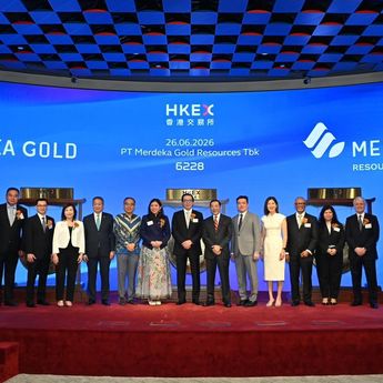 Merdeka Gold Resmi Tercatat di Bursa Hong Kong