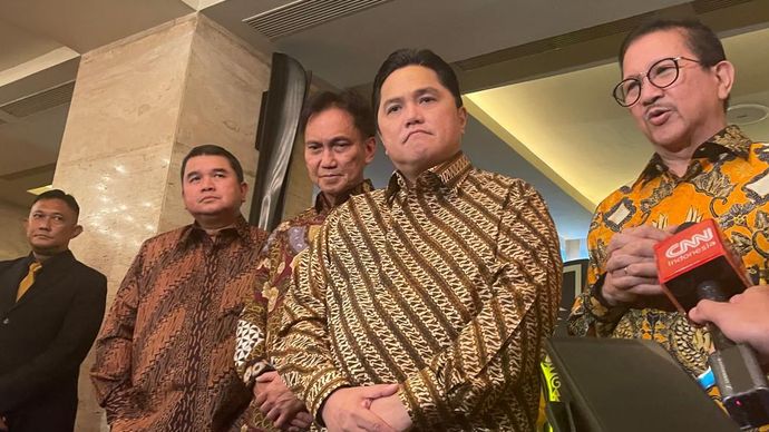 Menteri BUMN Erick Thohir (Ntvnews.id-Muslimin Trisyuliono).