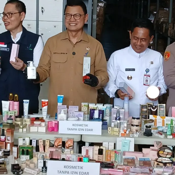BPOM Temukan 2 Juta Lebih Kosmetik Ilegal Asal China, Nilainya Capai Rp27,6 Miliar